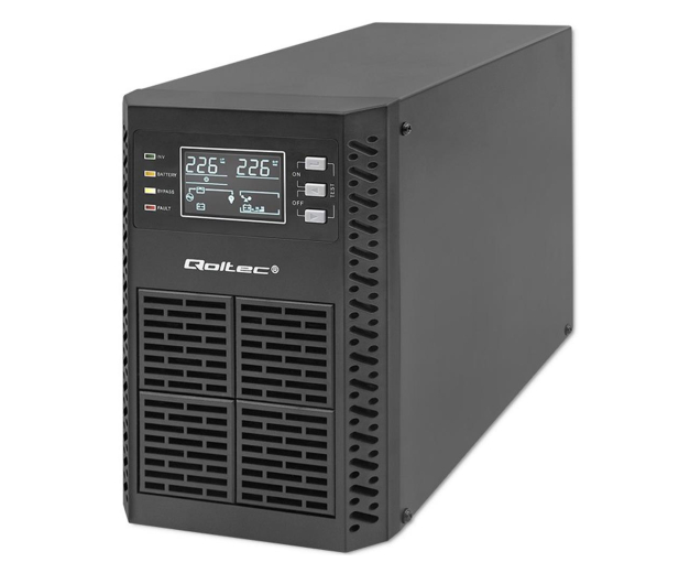 QOLTEC UPS 1kVA | 1000W | Power Factor 1.0 | LCD | EPO| USB | On-line 52280 - 1238938 - zdjęcie